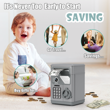 Load image into Gallery viewer, Summidate piggy bank, mini safe for boys and kids
