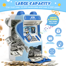 Load image into Gallery viewer, Summidate ATM Piggy Bank, ATM Money Saving Box with Music Function for Kids
