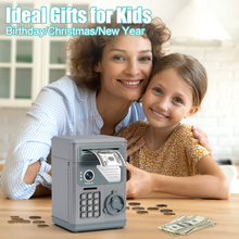 Load image into Gallery viewer, Summidate piggy bank, mini safe for boys and kids
