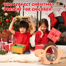 Load image into Gallery viewer, Wooden Dinosaur Piggy Bank for Kids
