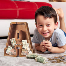 Load image into Gallery viewer, Extra Large Wooden Piggy Bank| Piggy Bank
