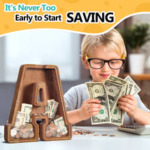 Load image into Gallery viewer, Extra Large Wooden Piggy Bank| Piggy Bank
