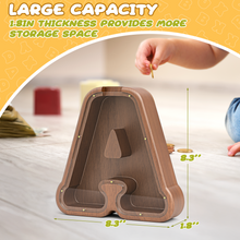 Load image into Gallery viewer, Summidate Wooden Letter Piggy Personalized Cute Initial Money Banks

