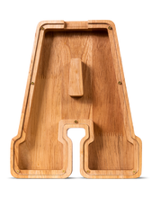 Load image into Gallery viewer, SummiDate Wooden Letter Piggy Bank
