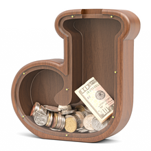 Load image into Gallery viewer, Summidate Wooden Letter Piggy Personalized Cute Initial Money Banks
