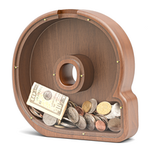 Load image into Gallery viewer, Summidate Wooden Letter Piggy Personalized Cute Initial Money Banks
