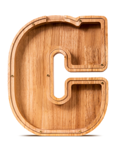 Load image into Gallery viewer, SummiDate Wooden Letter Piggy Bank
